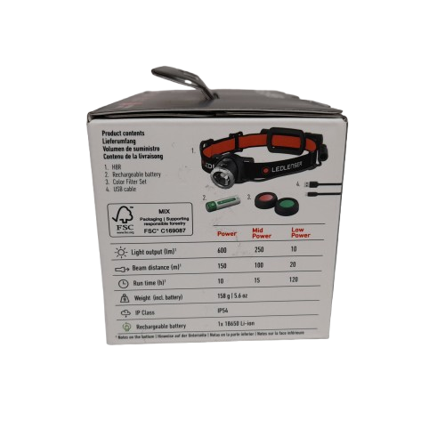 Ledlenser H8R Rechargeable Headlamp in Box Like New (JN)
