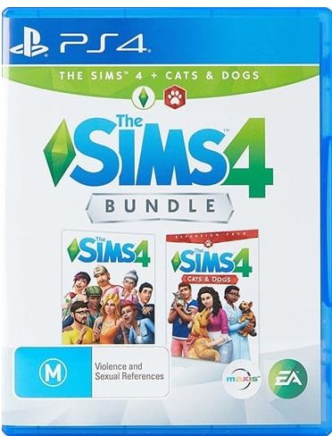 The Sims 4 Bundle Base Game + Cats And Dogs Playstation 4 Good Condition No Manual (MR1357560)