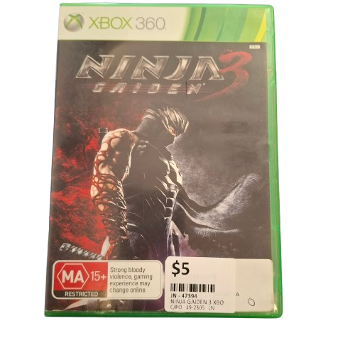 Ninja Gaiden 3 Xbox 360 Game