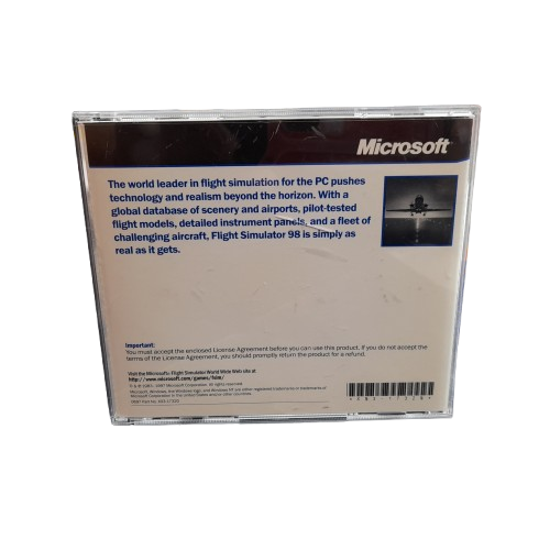Vintage Microsoft Flight Simulator 98 PC Game Disc in Case (LN)