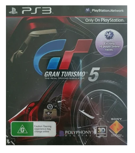 Sony PS3 Game Gran Turismo 5 with manual – Acceptable condition