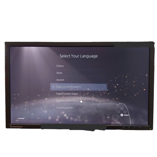 Sony Playstation 5 Digital Edition With Power Cord, HDMI, Controller And Stand.