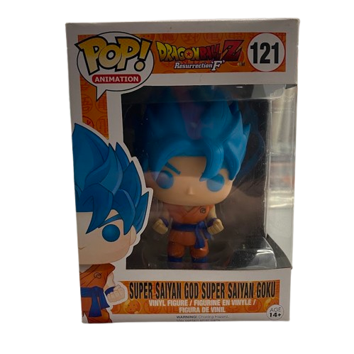 Super Saiyan God Super Saiyan Goku – Dragonball Z Pop Vinyl – 121 – Unopen. (NG 1386776)