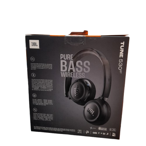 JBL Tune 530BT Wireless On-Ear Headphones Black (LN)
