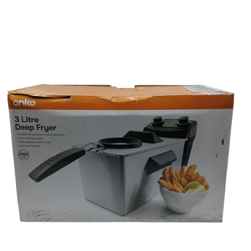 Anko 3 Litre Deep Fryer (In The Box) (CP)