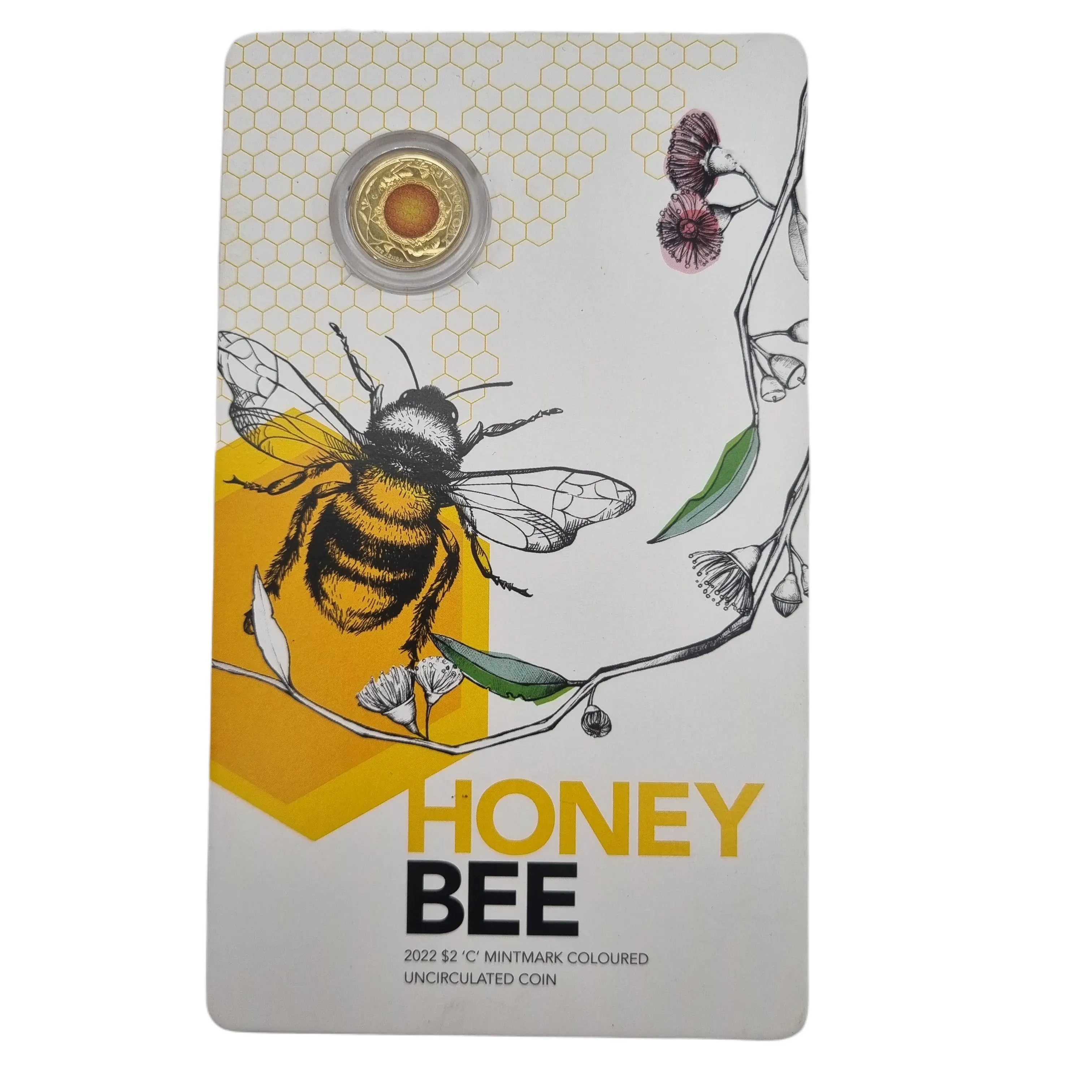 2022 Honey Bee $2 Coloured Uncirculated Coin