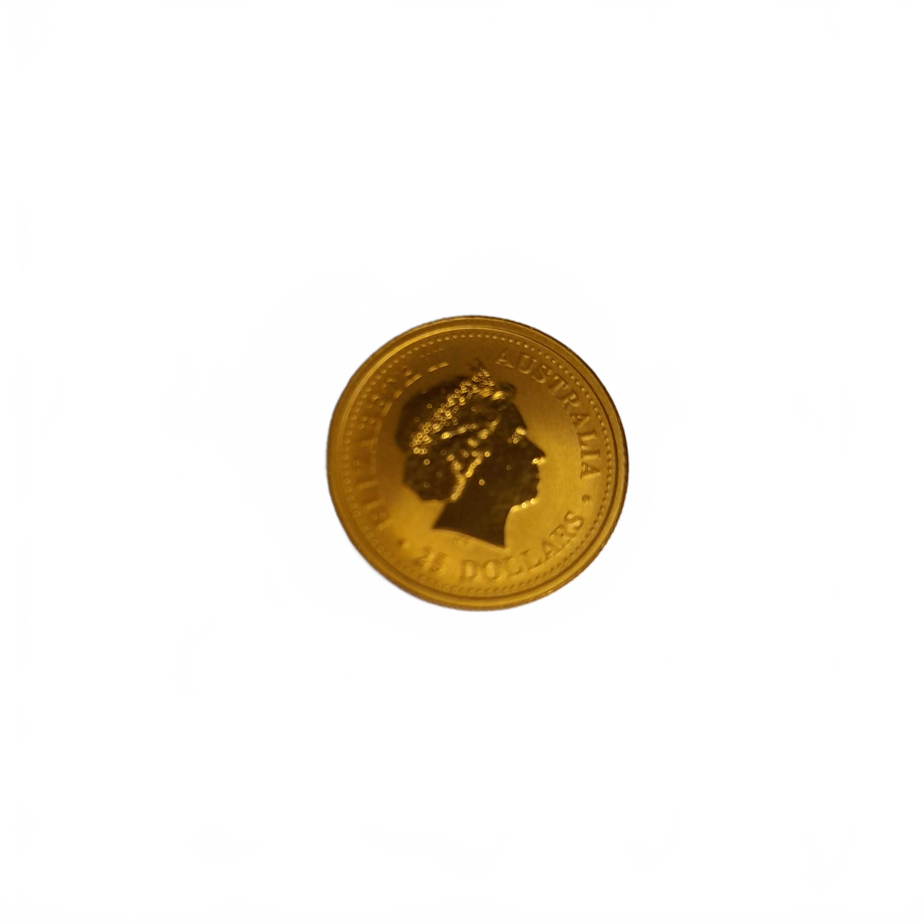 2001 The Australian Nugget 1/4 oz 24ct Gold Round Coin 7.8g (WL 1433770)