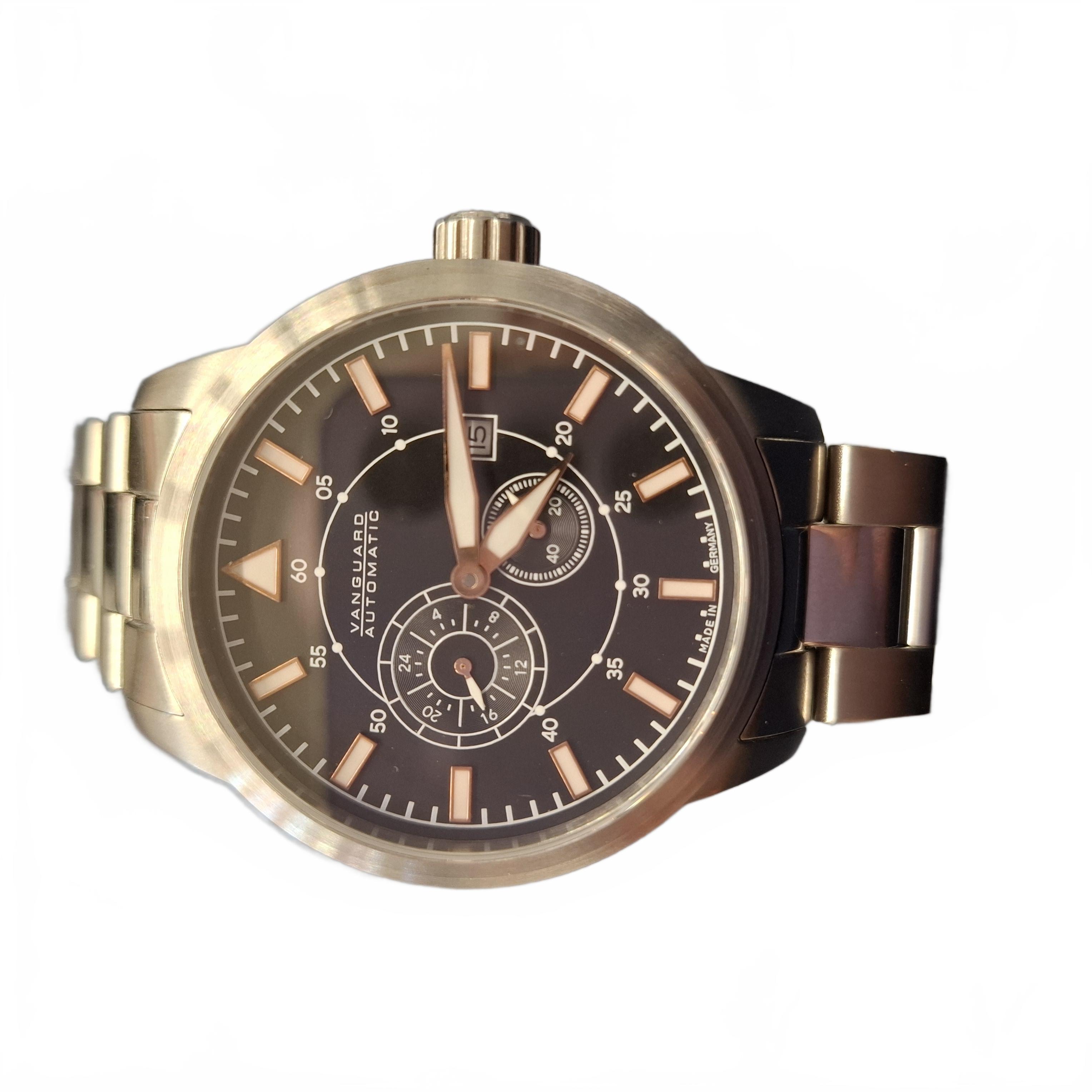 Vangard Automatic Silver Stainless Steel Band Chronograph Watch (JN)