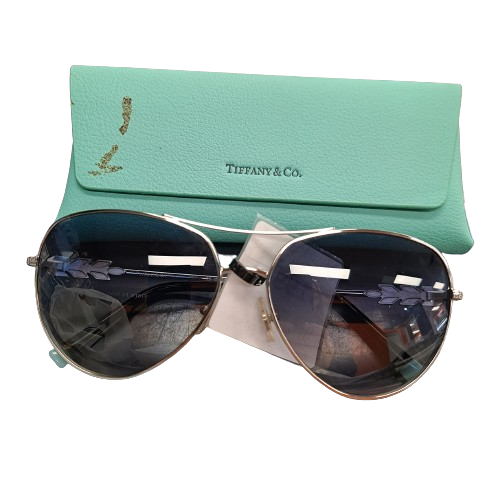 TIFFANY AND CO SUNGLASSES TF 3083B SILVER IN CASE