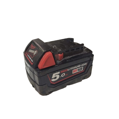 Milwaukee Battery M18B5 18v 5.0Ah *’LJ’ In White Paint*