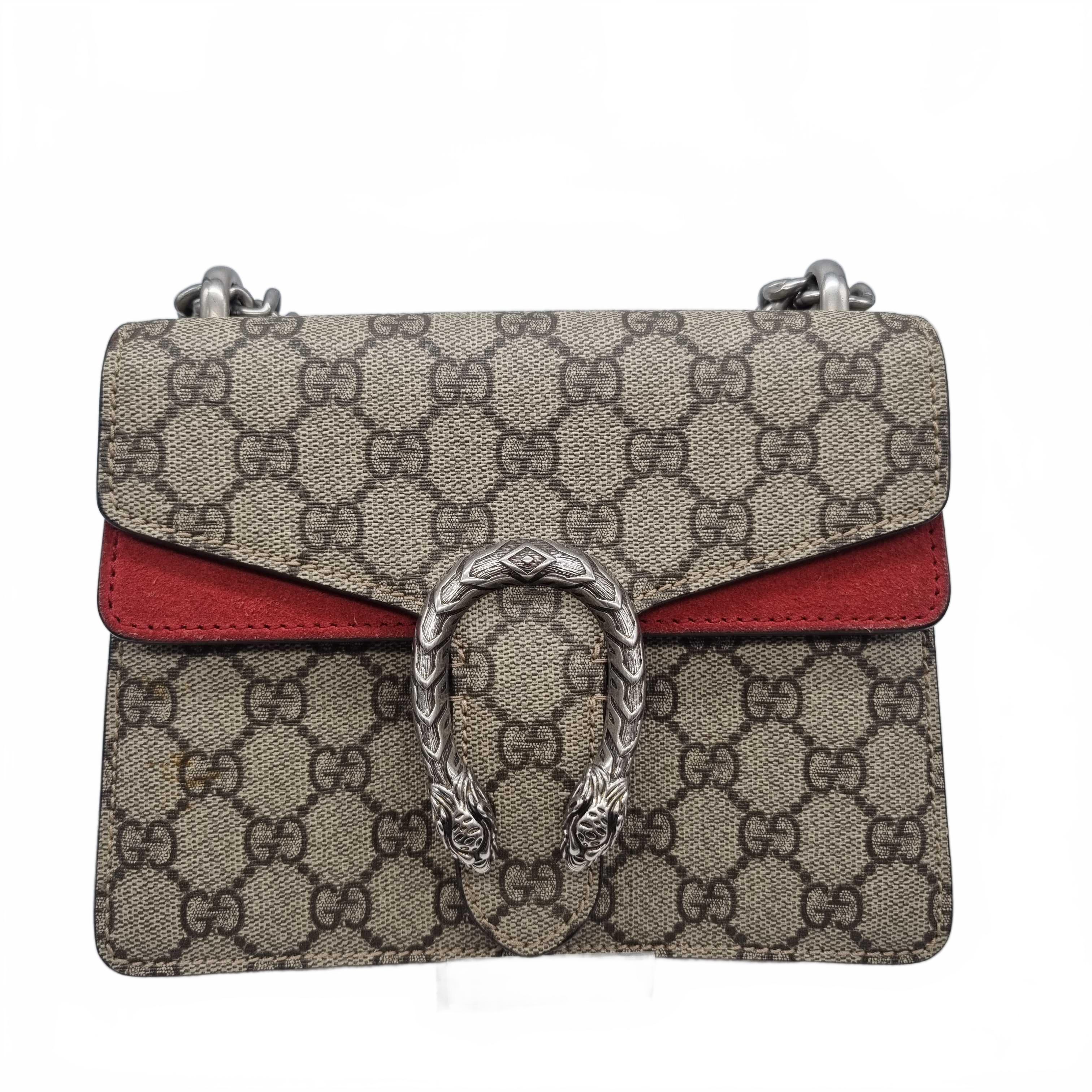 Gucci Dionysus Small Shoulder Bag Brown/Red (WR 1414481)