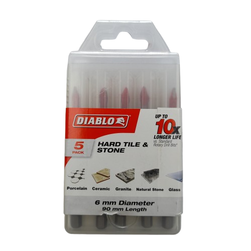 Diablo Hard Tile & Stone Carbide Tipped Drill Bit Set 5-Piece (MR)