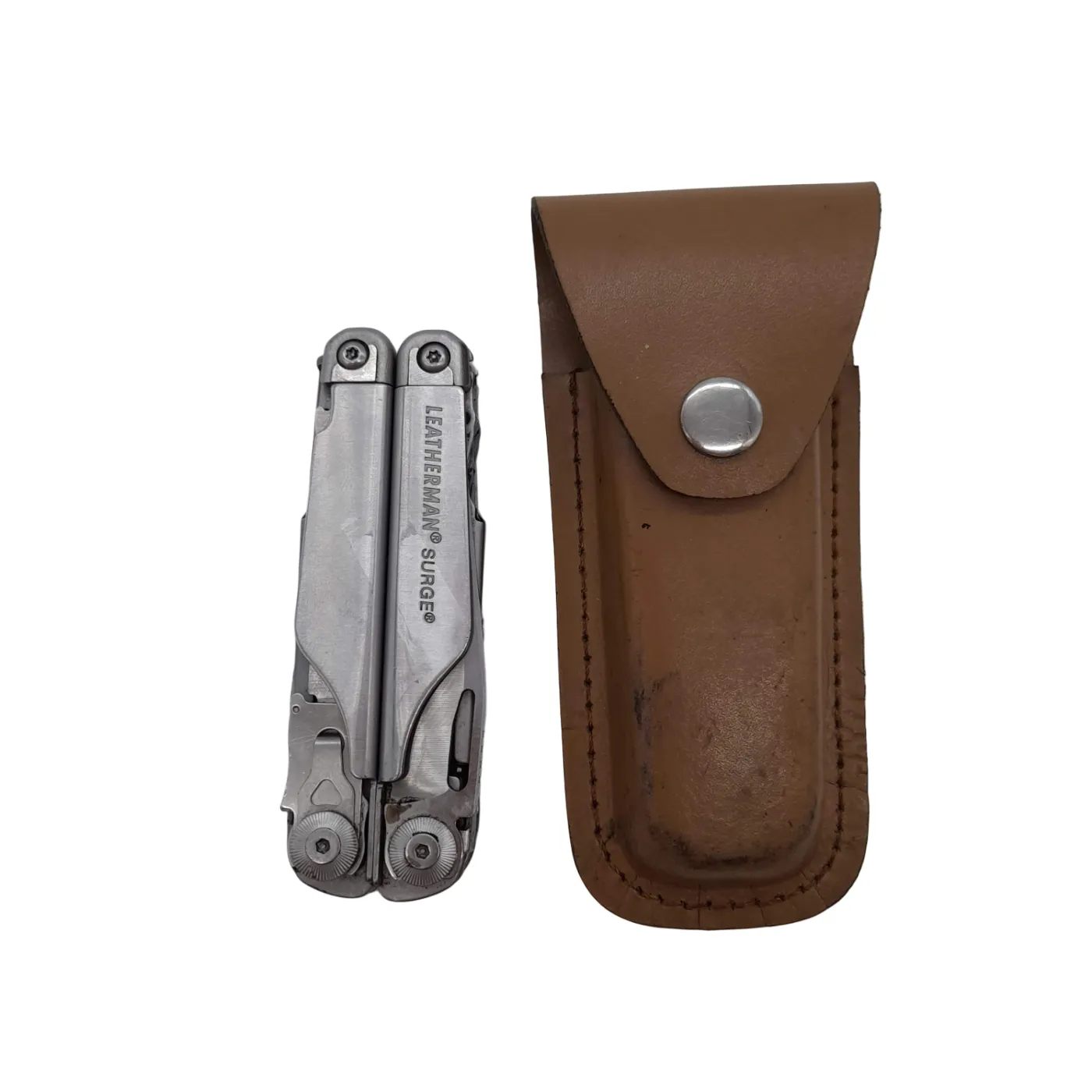 Leatherman Surge Multi-Tool Silver Missing Side Lock and Scissors Not work (WR  1393973)