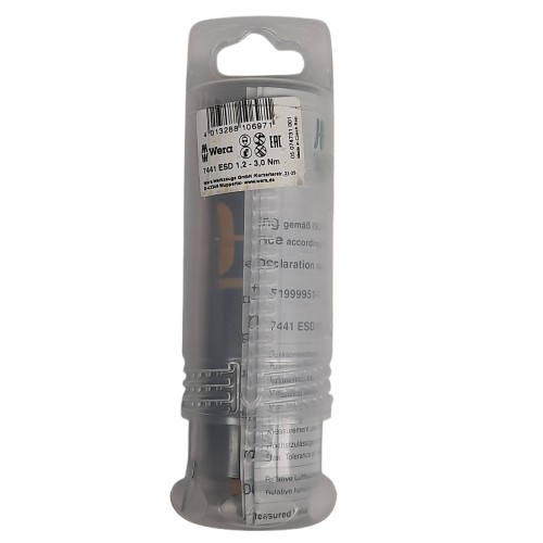 Wera 7441 ESD Adjustable Torque Screwdriver 1.2-3.0 Nm (LN)