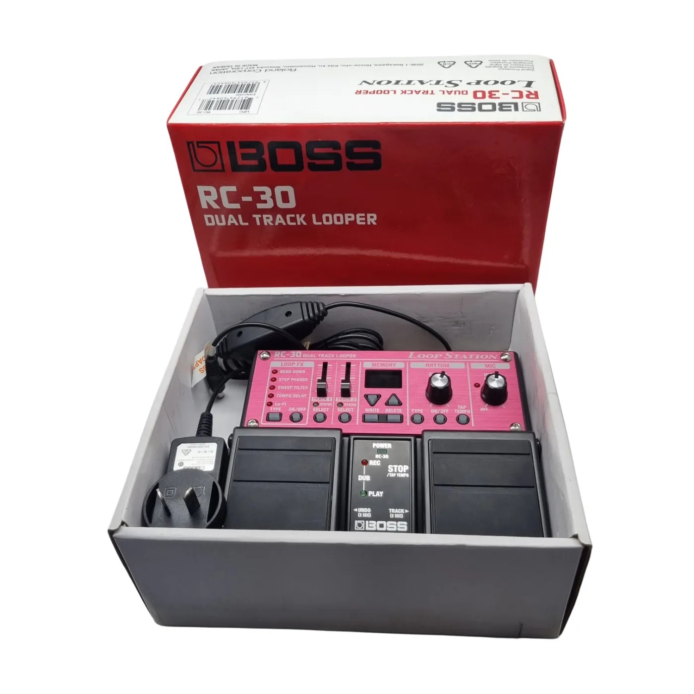 BOSS RC-30 Loop Station Dual Track Looper Pedal In Box With Power Cord (WR 1406491)