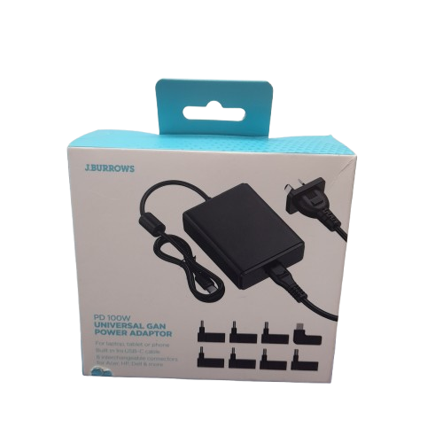 J.Burrows PD 100W Power Adaptor Black (LN)
