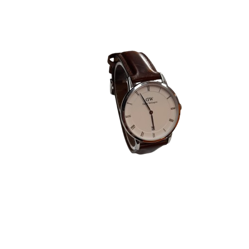 Daniel Wellington Dapper B34S5 Brown Silver Watch  (LN)