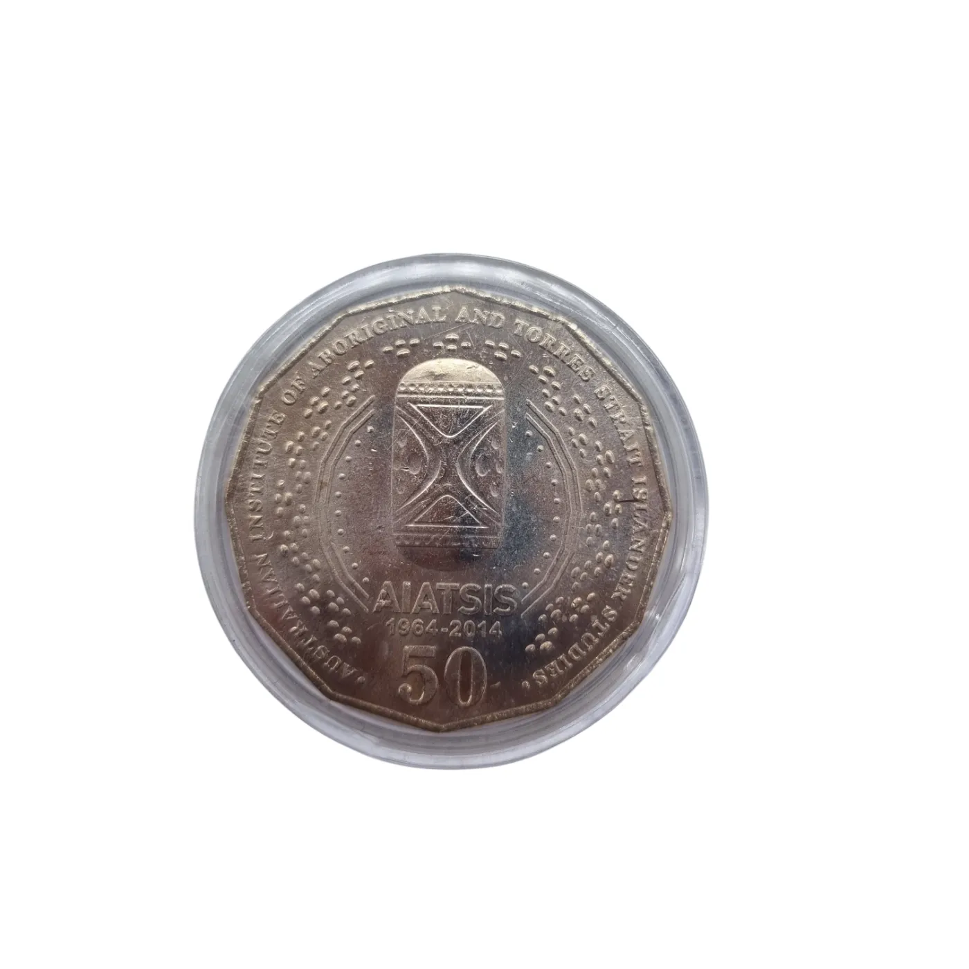 2014 50 Cent Coin – 50th Anniversary of AIATSIS (WR 1366576)