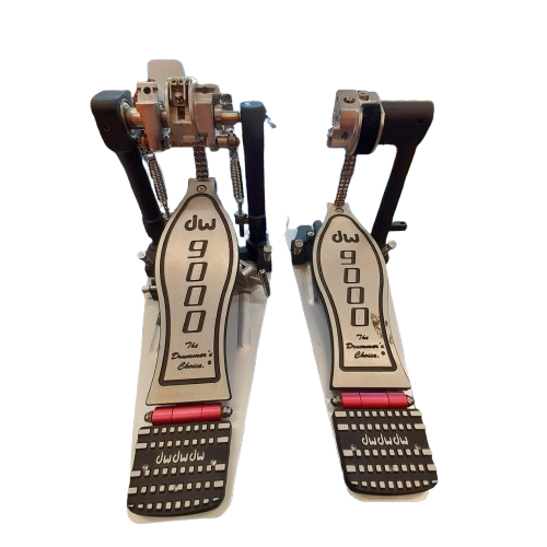 DW 9000 Double Kick Pedals In Case