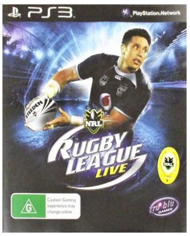 Rugby League Live Playstation 3 Game Good Conditon With Manual