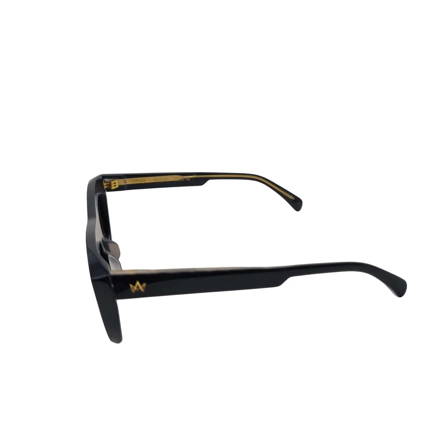 AM Solange Sunglasses 160-BL-SM Black/Gold (WR)