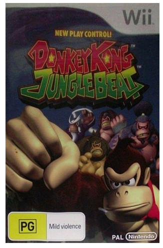 Donkey Kong Jungle Beat Nintendo Wii Game Acceptable Condition No Manual (CP-1353631)