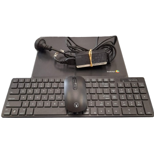 Lenovo 100e Chromebook With External Mouse And Keyboard (GE)