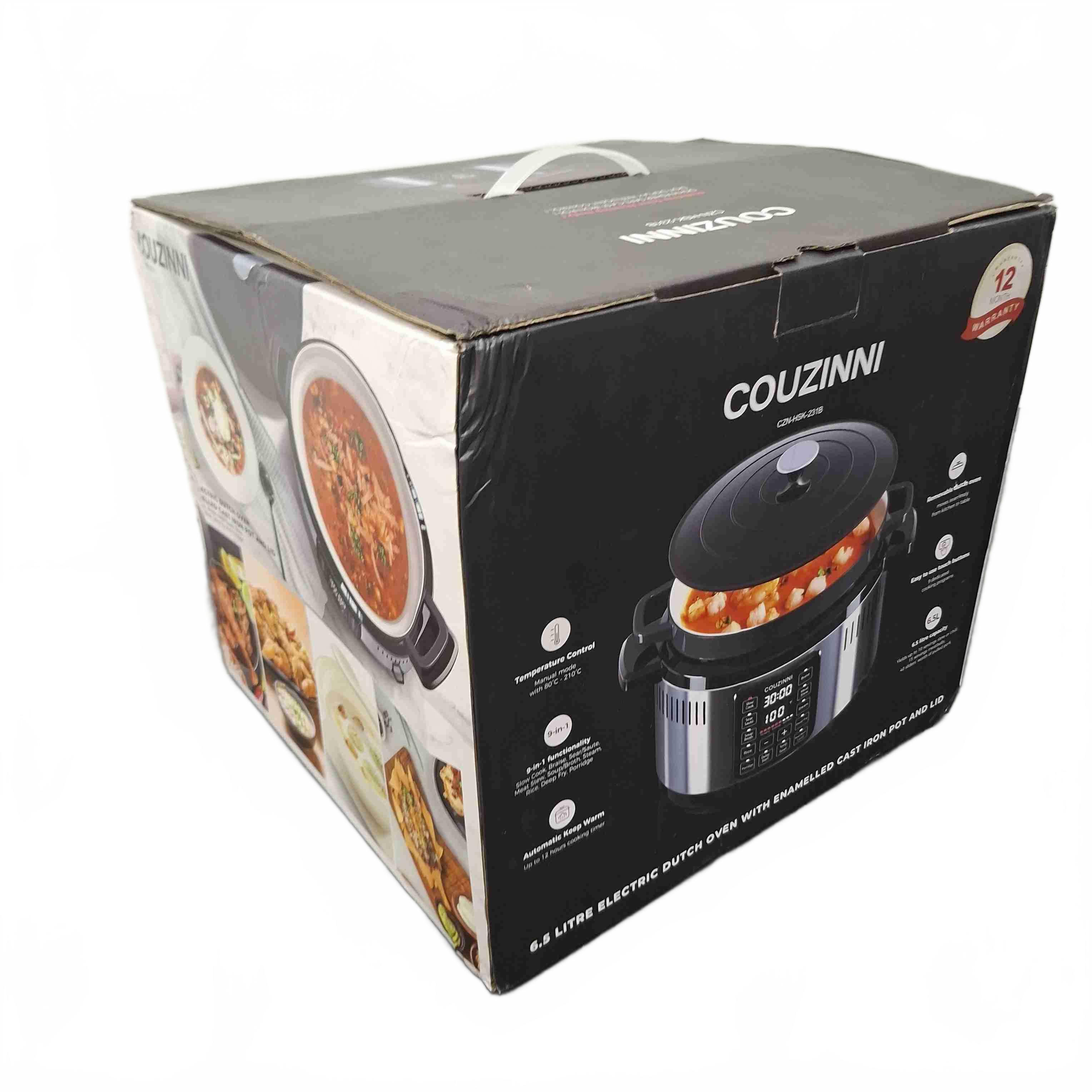 Couzinni Oven CZN-HSK-231B 6.5 Litre Electric Dutch Oven – As New (WR 1430513)