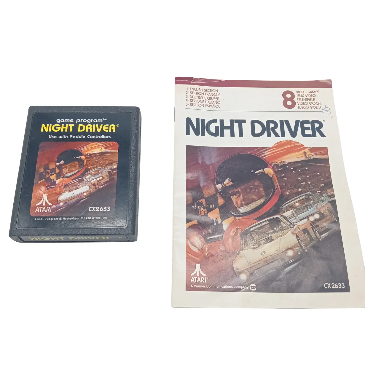 Atari 2600 Game in Box: Night Driver (WR 1396220)