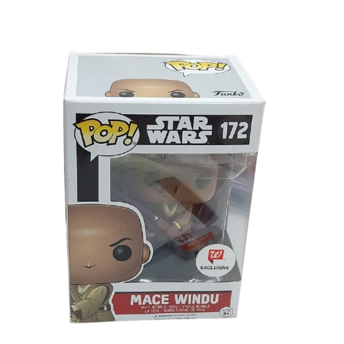 Star Wars Mace Windu Pop Vinyl Figure 172 W Exclusive (GE)