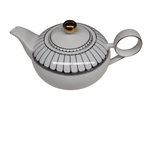 Salt & Pepper Palais 1.1L Teapot Blue Gold (LN)