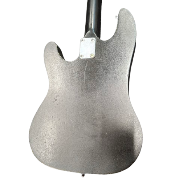 Used 4-String Black Bass Guitar with Strap and Soft Case (JN) Pickup