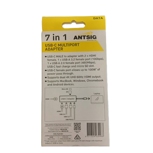 Antsig 7-in-1 USB-C Multiport Adapter (LE)