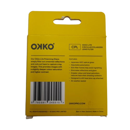 Okko Lens Filter Yellow (LN)