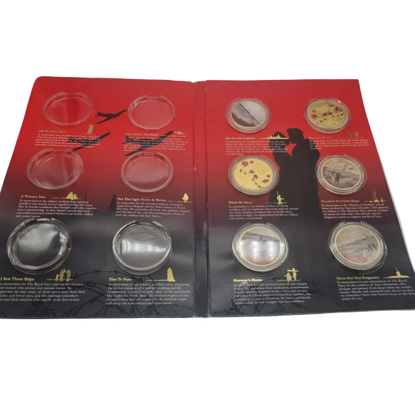 WAR POPPY COIN COLLECTION GOLD
