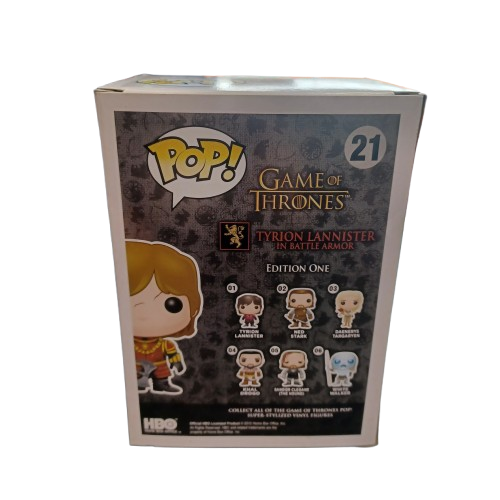 Funko Game Of Thrones Tyrion Lannister In Battle Armor Vinyl Figure 21 ( LE )
