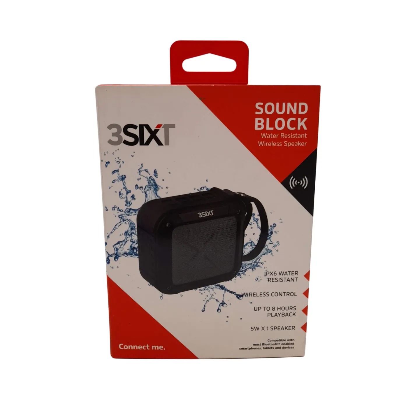 3sixT SoundBlock Wireless IPX6 Speaker Black (WL 1406503)
