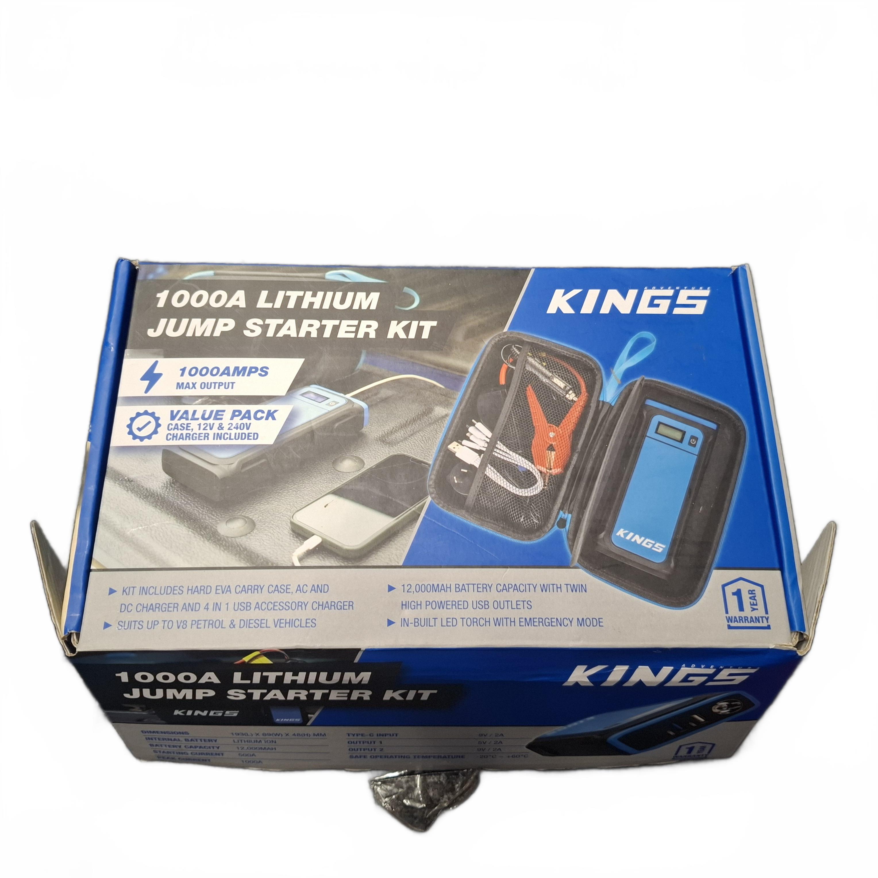 Kings 1000A Jump Starter Kit A38 (JN)