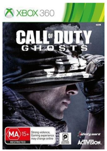 XBOX 360 Call Of Duty: Ghosts (2 Disc), Light Scratch To Disc 1, With Case No Manual