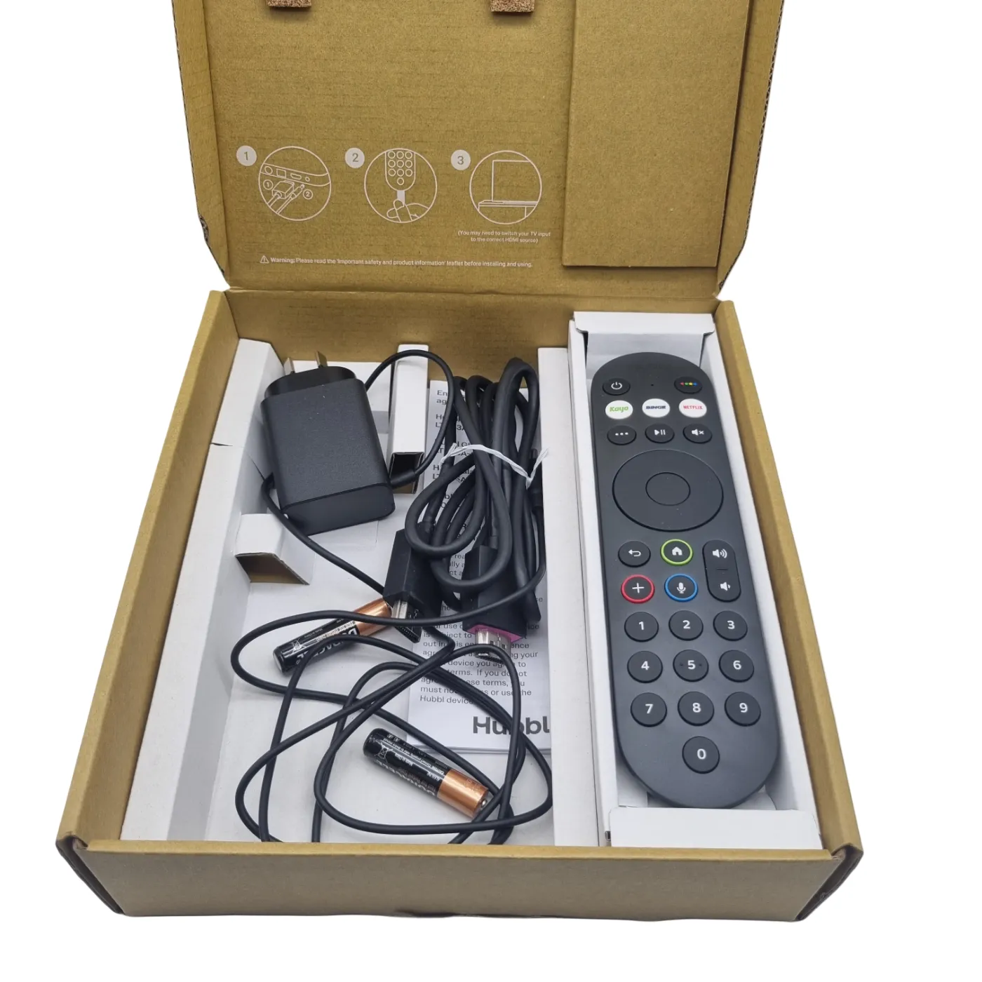 Hubbl Media Player IP061-05-FXTL with Box, Remote and Power