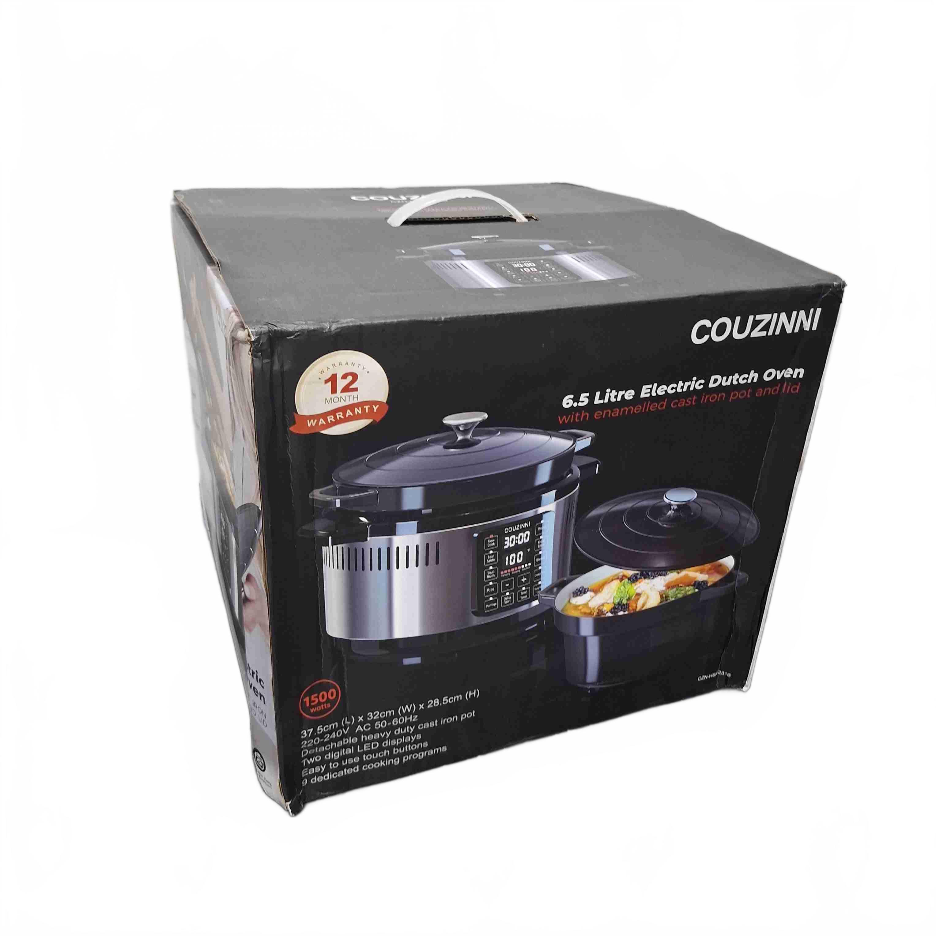 Couzinni Oven CZN-HSK-231B 6.5 Litre Electric Dutch Oven – As New (WR 1430513)