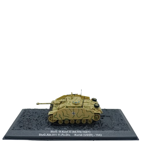 Combat Tanks Collection Stug. 3 Ausf. Brown Tank Figure With Magazine In Case (CP)