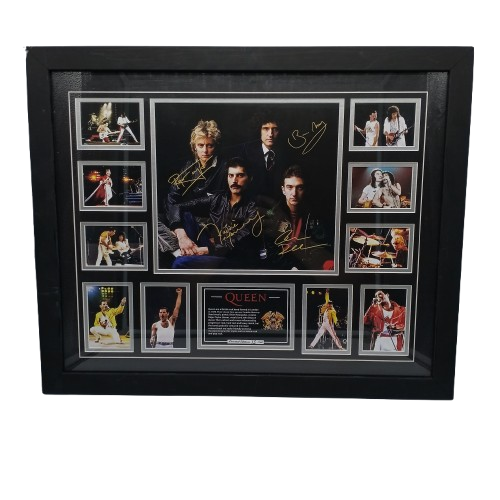 Framed + Signed Queen Limited Edition Memorabilia Photograph, 13/500 **LOCAL PICK UP ONLY** (WR)