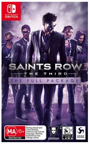 Saints Row The Third Nintendo Switch Good Condition No Manual