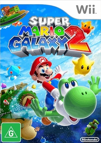 Super Mario Galaxy 2 Nintendo Wii Working Condition No Case Cover No Manual (LN)