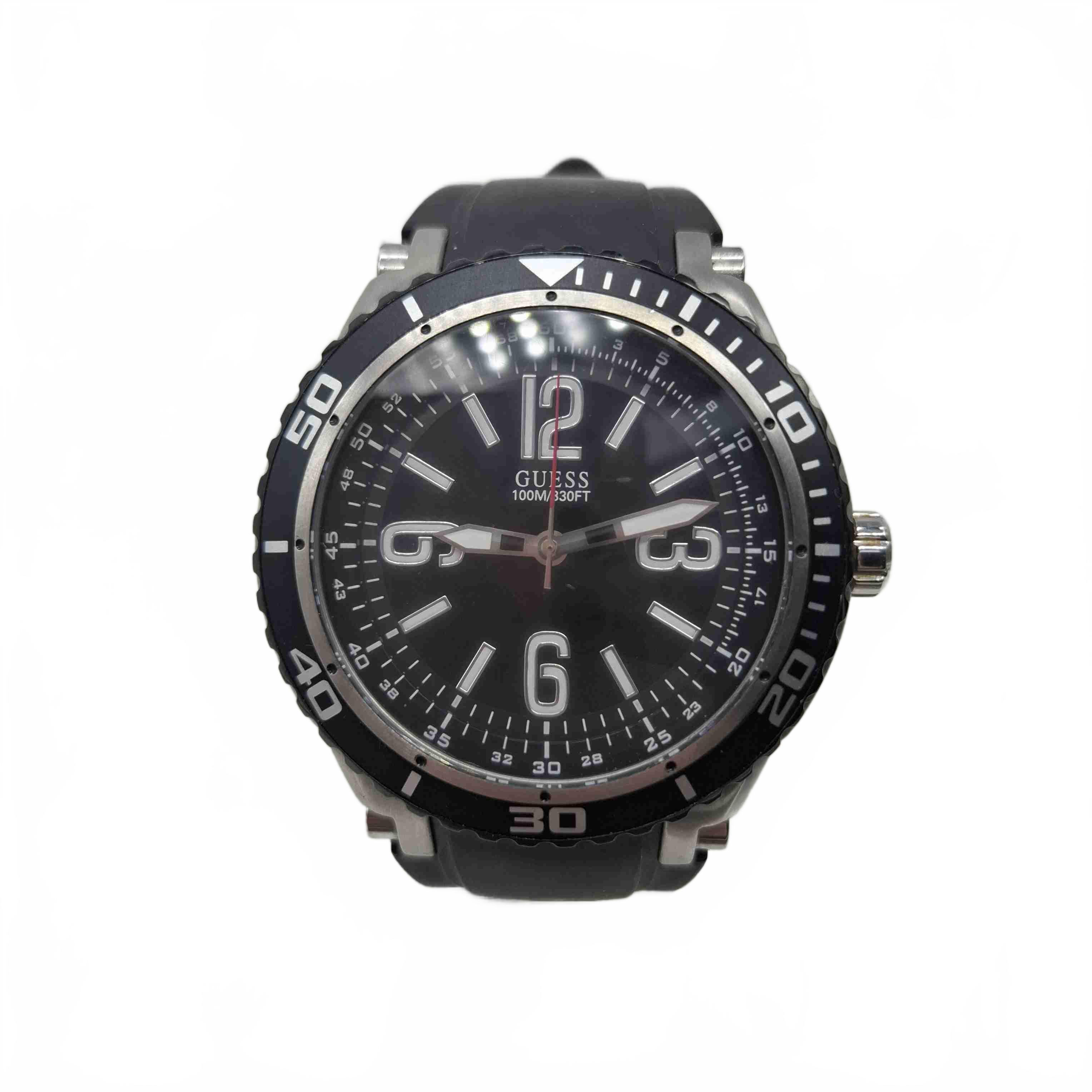 Men’s Guess Watch Model W0044G1 Black Analog (WR1424722)