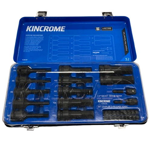 Kincrome Tools 32 Piece Impact Metric Hex Socket Set