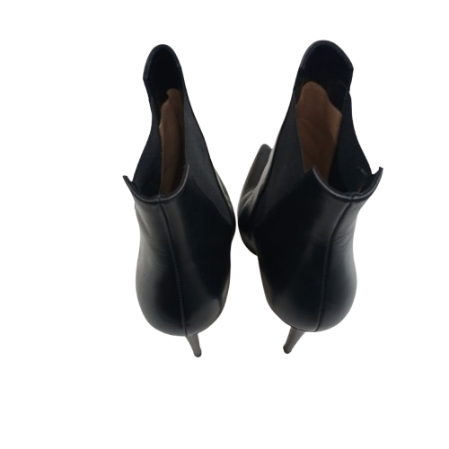 Ladies Christian Louboutin Astribooty 100 Ankle Boots, Black Leather, Good USED Condition, Wear To Soles (Shown), With Box + Dust Covers NO Receipt (NA)
