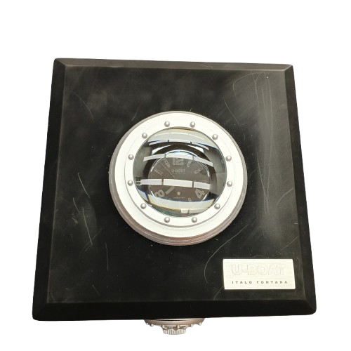 Mens Black U-Boat Watch 7337 With Box + Dust Cover And Books – Pre Owned Very Good Condition (CP)