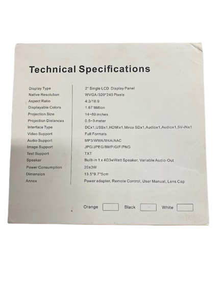 Transjee Projector A2000 (NG)